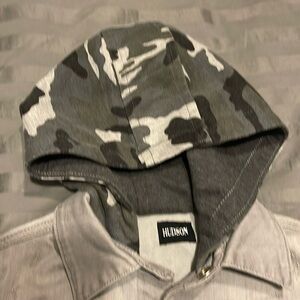 Hudson distressed Grey Camp Jean jacket